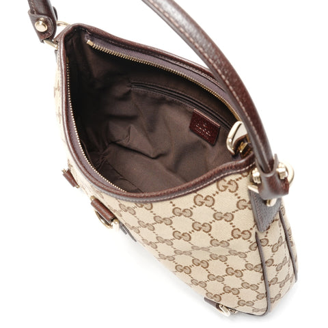GUCCI Abby GG Canvas Hobo One Belt Shoulder Bag beige WS26753