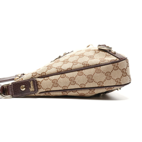 GUCCI Abby GG Canvas Hobo One Belt Shoulder Bag beige WS26753