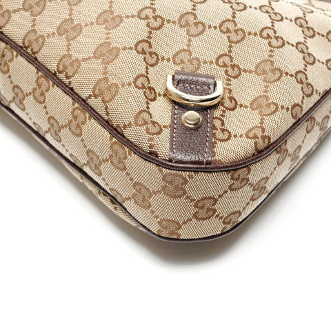 GUCCI Abby GG Canvas Hobo One Belt Shoulder Bag beige WS26753