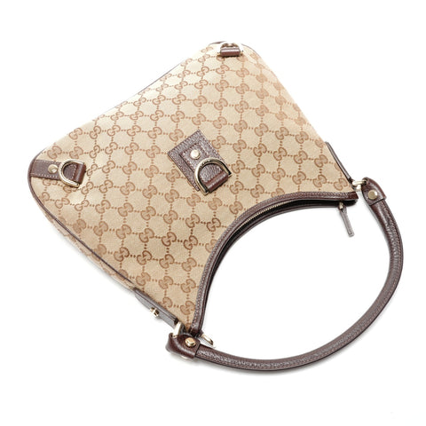 GUCCI Abby GG Canvas Hobo One Belt Shoulder Bag beige WS26753