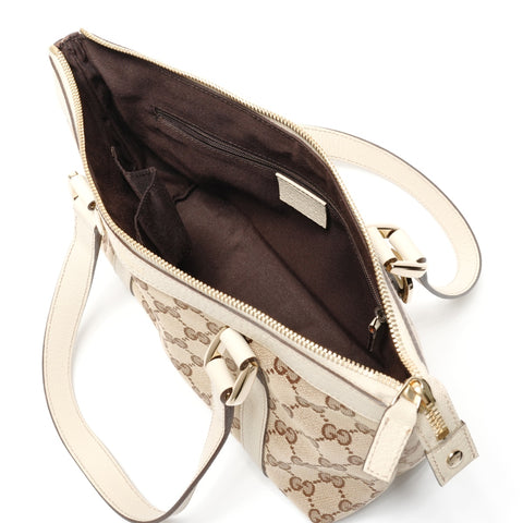 GUCCI GG Canvas Abbey Tote Shoulder Bag beige WS26754