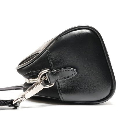 PRADA Nylon Leather Tessuto Shoulder Bag black WS26757