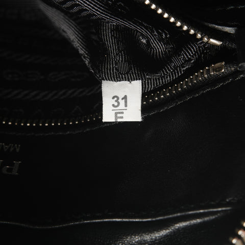PRADA Leather Diagram Camera Bag Chain Shoulder Bag black WS26759