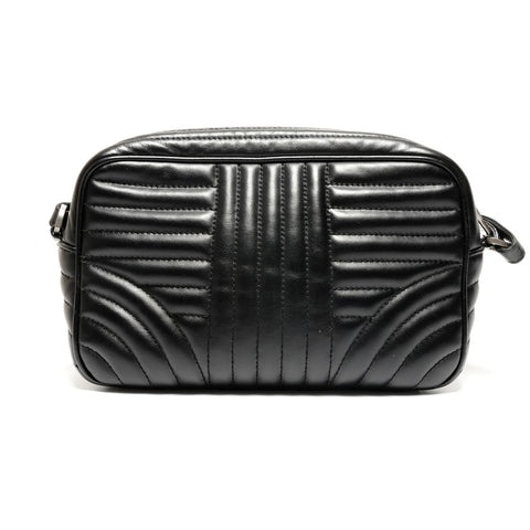 PRADA Leather Diagram Camera Bag Chain Shoulder Bag black WS26759