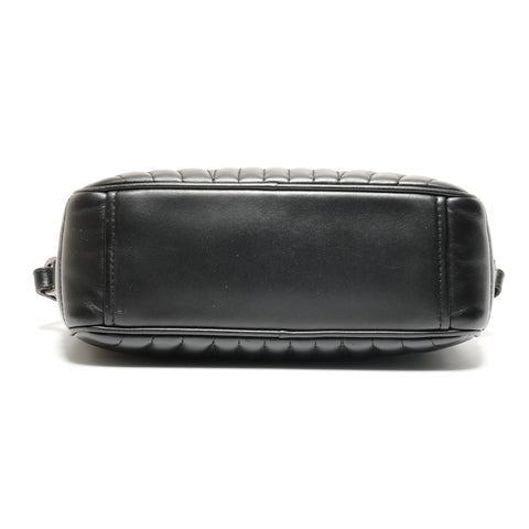 PRADA Leather Diagram Camera Bag Chain Shoulder Bag black WS26759