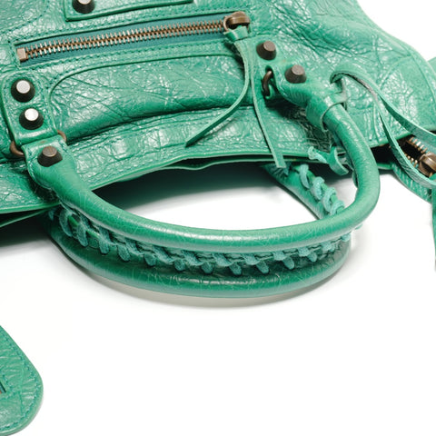 BALENCIAGA Classic The City S 2way Handbag green WS26761