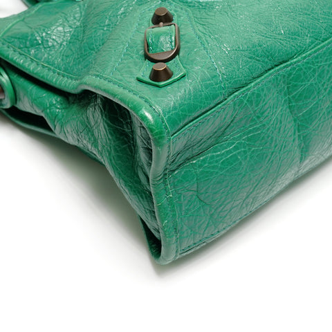 BALENCIAGA Classic The City S 2way Handbag green WS26761