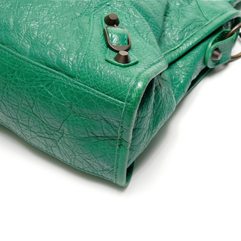 BALENCIAGA Classic The City S 2way Handbag green WS26761