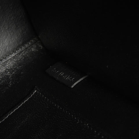 CELINE Leather Nano Luggage 2way Handbag black WS26762