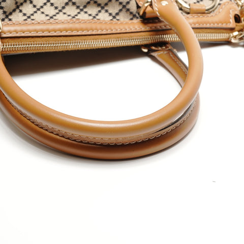 GUCCI Canvas 2way Diamante Sukhi Handbag beige WS26765