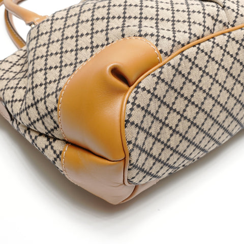 GUCCI Canvas 2way Diamante Sukhi Handbag beige WS26765