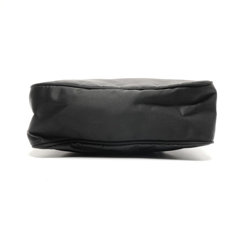 PRADA Nylon Triangle Logo Hobo Handbag black WS26766