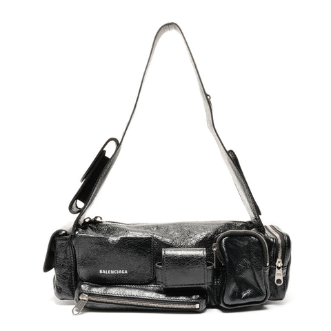 BALENCIAGA Super Busy Sling Bag XS Shoulder Bag black WS26769