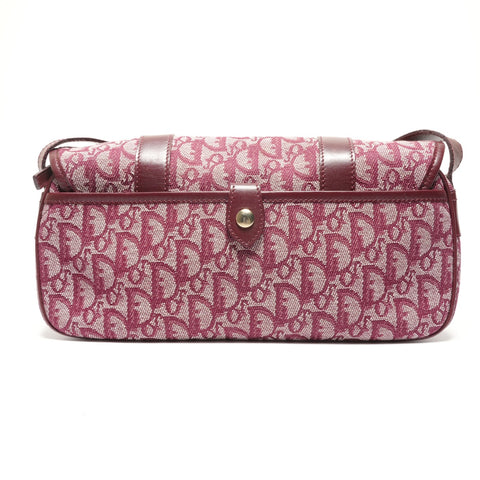 Christian Dior Trotter Canvas Messenger Bag Shoulder Bag Red WS26770