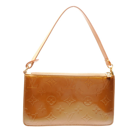 LOUIS VUITTON 2001 Monogram Vernis Lexington Shoulder Bag gold WS26772