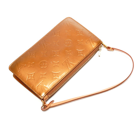 LOUIS VUITTON 2001 Monogram Vernis Lexington Shoulder Bag gold WS26772