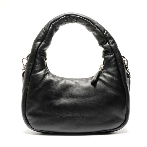 PRADA Leather Soft Padded Nappa Leather 2way 1BA384 Handbag black WS26773