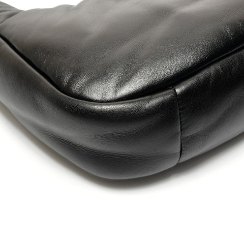 PRADA Leather Soft Padded Nappa Leather 2way 1BA384 Handbag black WS26773