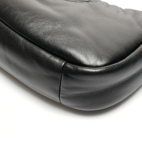 PRADA Leather Soft Padded Nappa Leather 2way 1BA384 Handbag black WS26773