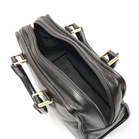 LOEWE Amazona 28 Leather Anagram Handbag black WS26774
