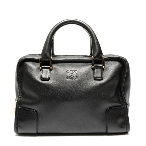 LOEWE Amazona 28 Leather Anagram Handbag black WS26774