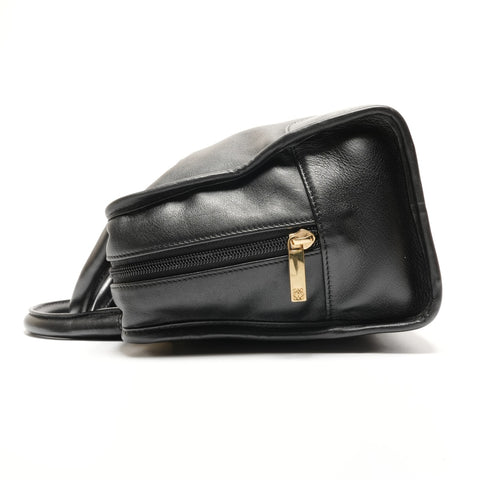 LOEWE Amazona 28 Leather Anagram Handbag black WS26774
