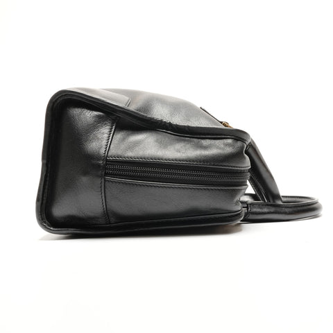 LOEWE Amazona 28 Leather Anagram Handbag black WS26774