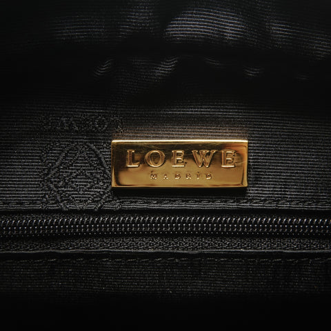 LOEWE Amazona 28 Leather Anagram Handbag black WS26774