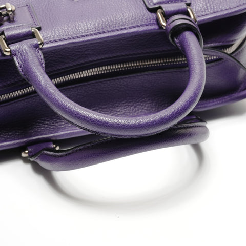 LOEWE Leather Anagram Amazona 28 Handbag purple WS26776