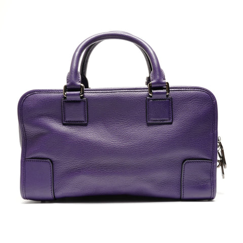 LOEWE Leather Anagram Amazona 28 Handbag purple WS26776