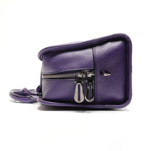 LOEWE Leather Anagram Amazona 28 Handbag purple WS26776