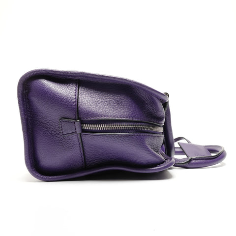 LOEWE Leather Anagram Amazona 28 Handbag purple WS26776