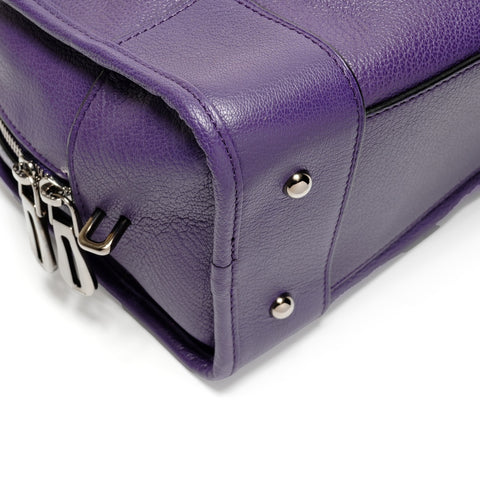 LOEWE Leather Anagram Amazona 28 Handbag purple WS26776