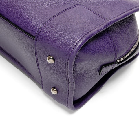 LOEWE Leather Anagram Amazona 28 Handbag purple WS26776