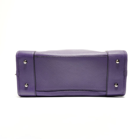 LOEWE Leather Anagram Amazona 28 Handbag purple WS26776