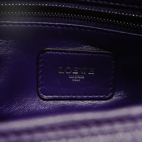 LOEWE Leather Anagram Amazona 28 Handbag purple WS26776
