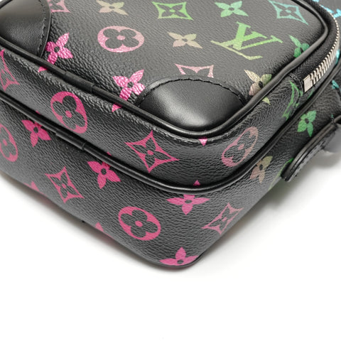 LOUIS VUITTON Monogram Iridescent NM Amazon M13898 Shoulder Bag black WS26777