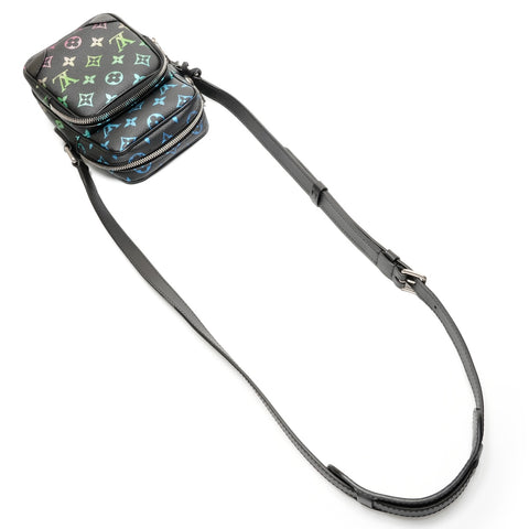 LOUIS VUITTON Monogram Iridescent NM Amazon M13898 Shoulder Bag black WS26777
