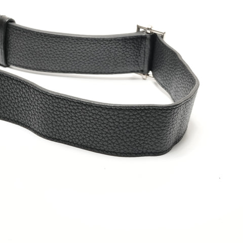 HERMES 皮革麻袋 Alfred 35 单肩包 黑色 WS26779