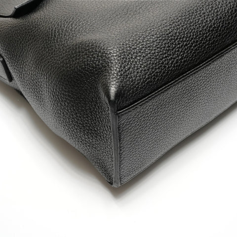 HERMES 皮革麻袋 Alfred 35 单肩包 黑色 WS26779