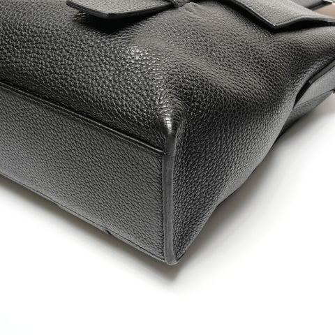 HERMES 皮革麻袋 Alfred 35 单肩包 黑色 WS26779