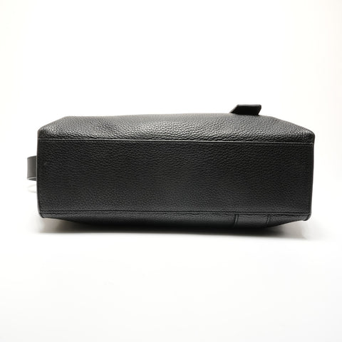 HERMES 皮革麻袋 Alfred 35 单肩包 黑色 WS26779