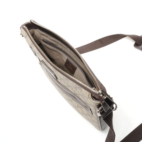 GUCCI 406410 GG Supreme PVC Shoulder Bag beige WS26780