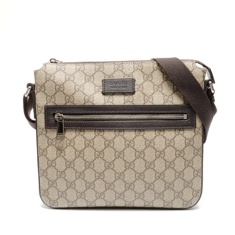 GUCCI 406410 GG Supreme PVC Shoulder Bag beige WS26780