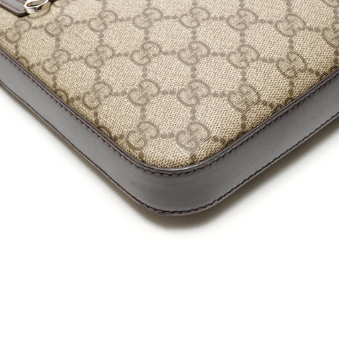 GUCCI 406410 GG Supreme PVC Shoulder Bag beige WS26780