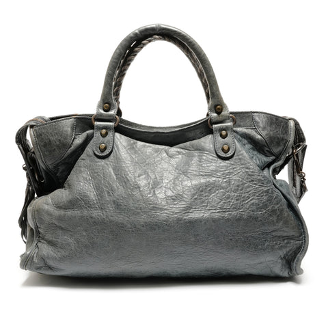BALENCIAGA Classic City 2way Handbag gray WS26781