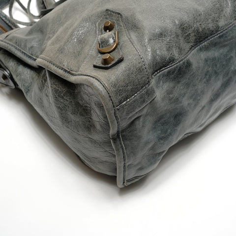 BALENCIAGA Classic City 2way Handbag gray WS26781