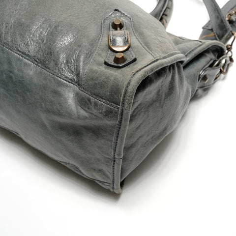 BALENCIAGA Classic City 2way Handbag gray WS26781