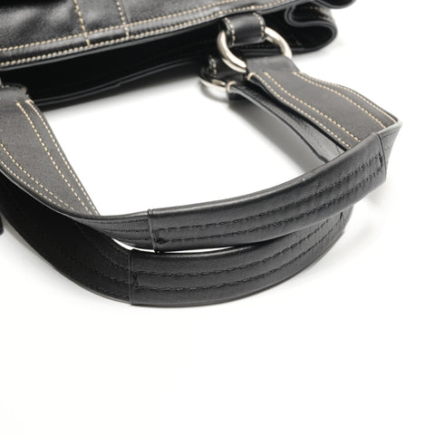 COACH Leather 8A09 Shoulder Bag black WS26785
