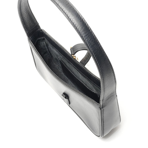 YVES SAINT LAURENT LE5A7 Mini Leather Hobo 710318 Shoulder Bag black WS26786